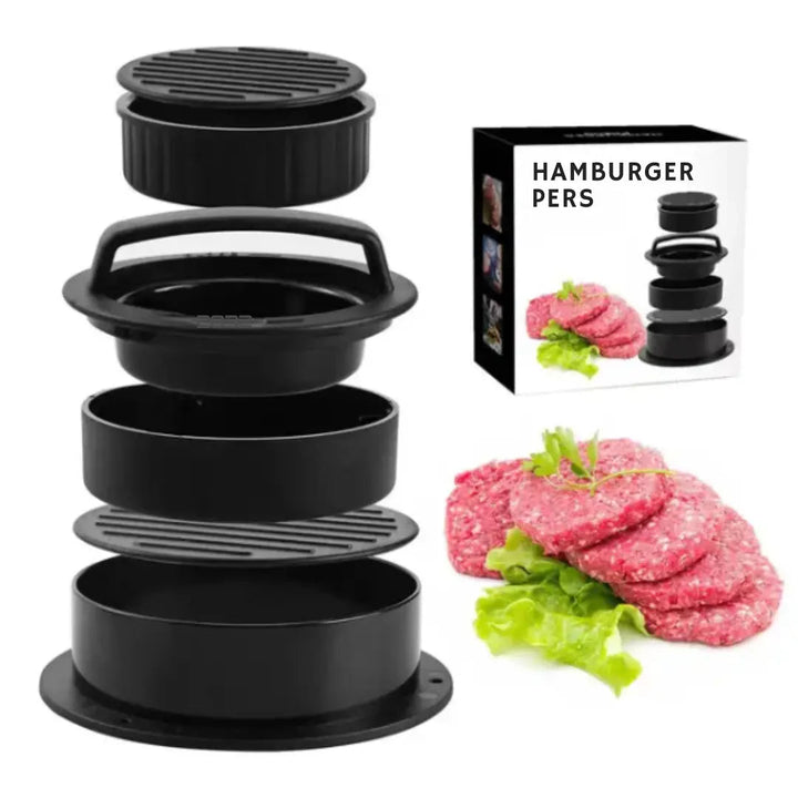 Burgerpresse med vridningslås for perfekte burgere | Luvikno