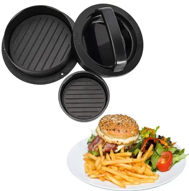Burgerpresse med vridningslås for perfekte burgere | Luvikno