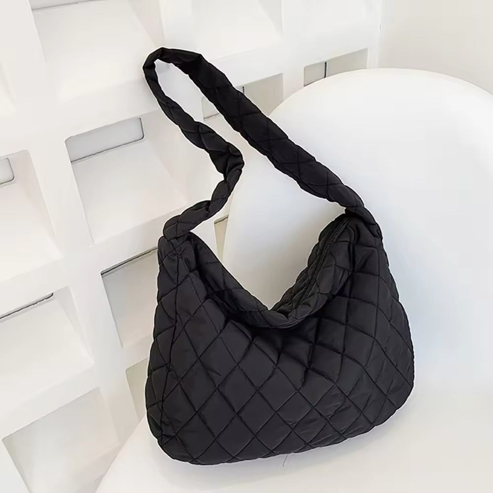 Luvikno | Polstret Ballett Extra Large Puffer Tote Crossbody Polstret Skulderveske