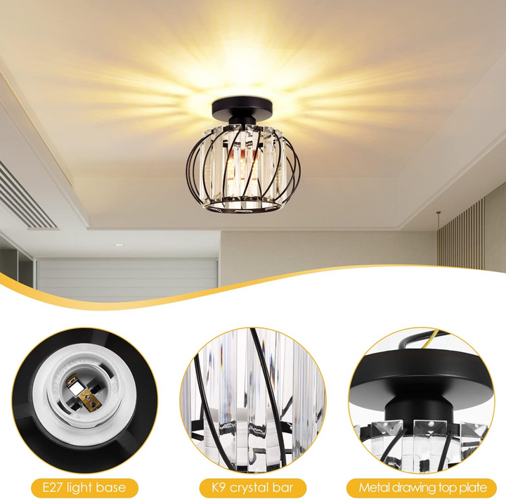 Glass Ceiling Light | Luvikno