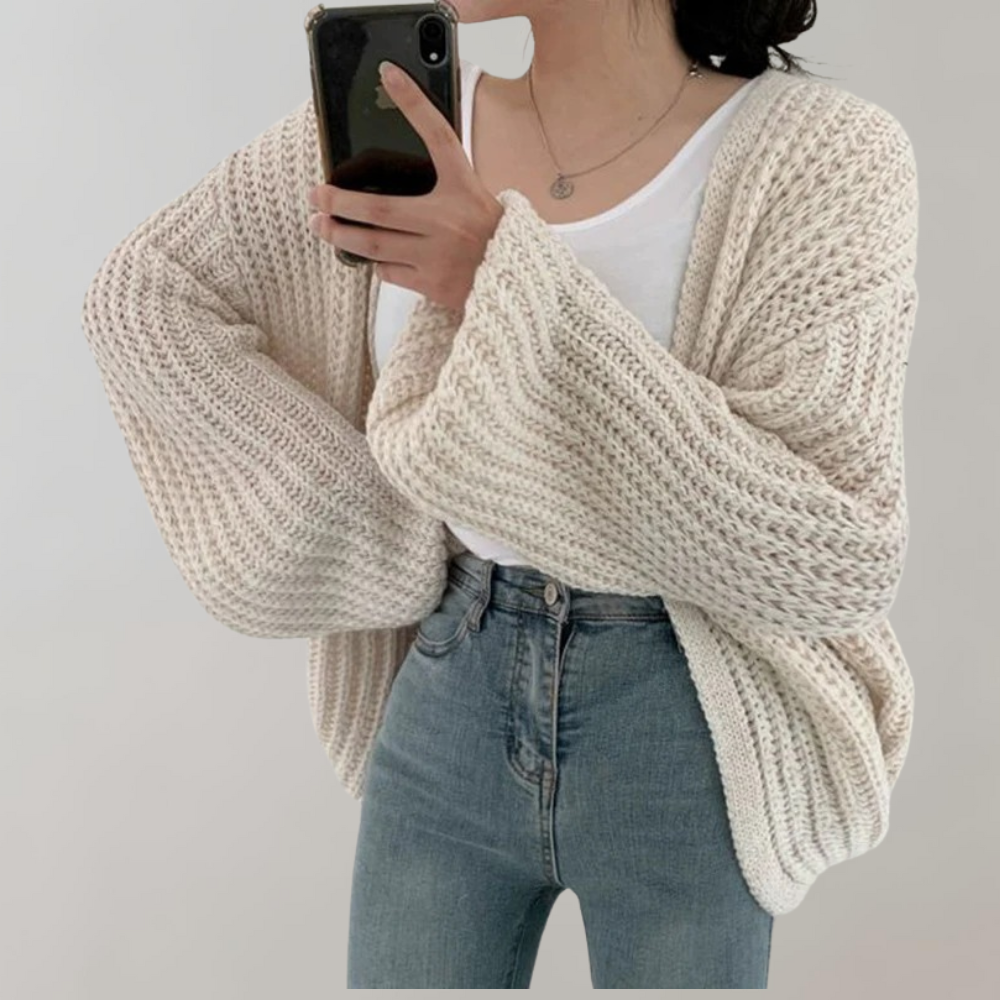 Luvik | Komfortabel Langermet Cardigan for Damer