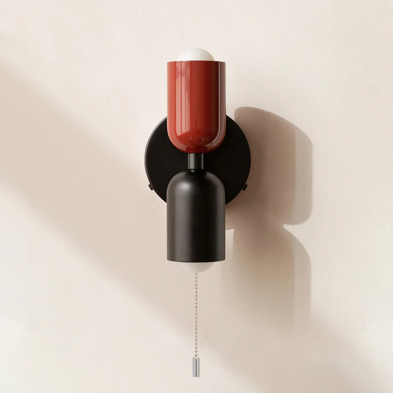 Vegglampe Moderne Dobbel Glass Vegglampe Luvikno