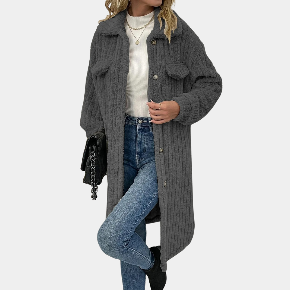 Luvik | Manteau en fleece long