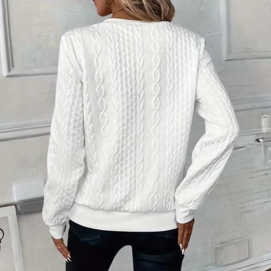 Luvik | Pehmeä Vapaa-ajan Neule Teksturilla Naisille