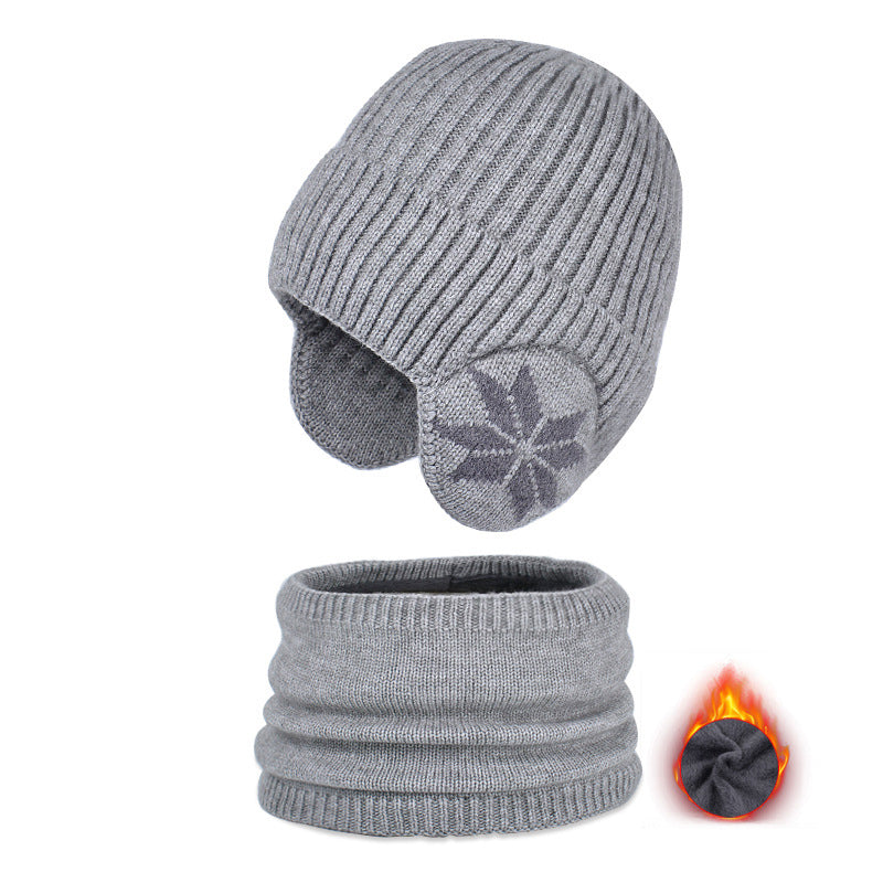 Luvikno | Barne Vinter Fleece Skjerf Dress Strikket Lue