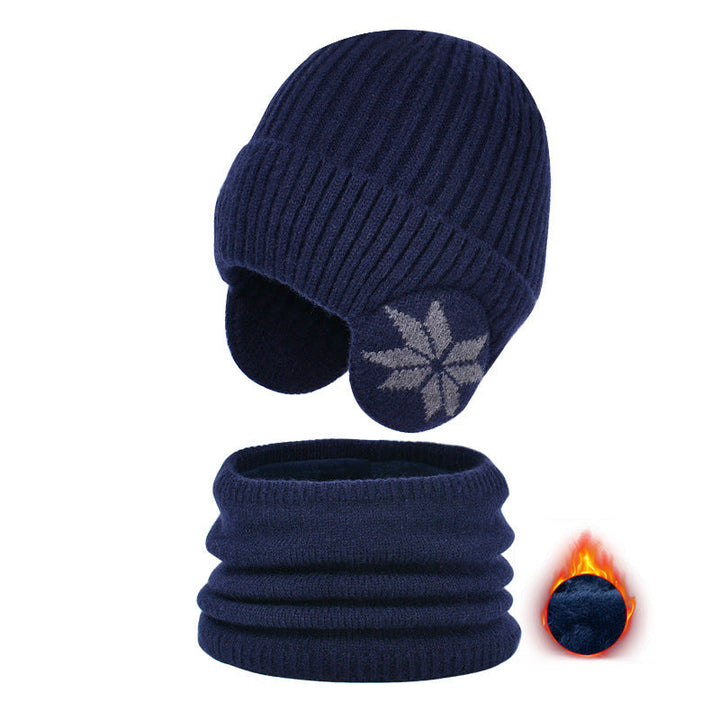 Luvikno | Barne Vinter Fleece Skjerf Dress Strikket Lue