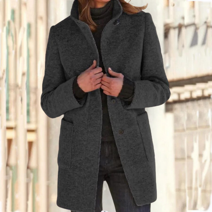 Luvik | Elegant jacket with stand collar for women