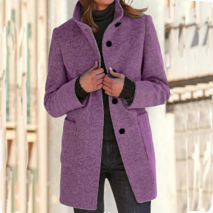 Luvik | Elegant jacket with stand collar for women