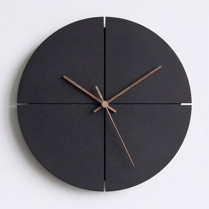 Minimalist veggklokke 28 cm - Moderne design i rund og firkantet for hjem og kontor | Luvikno