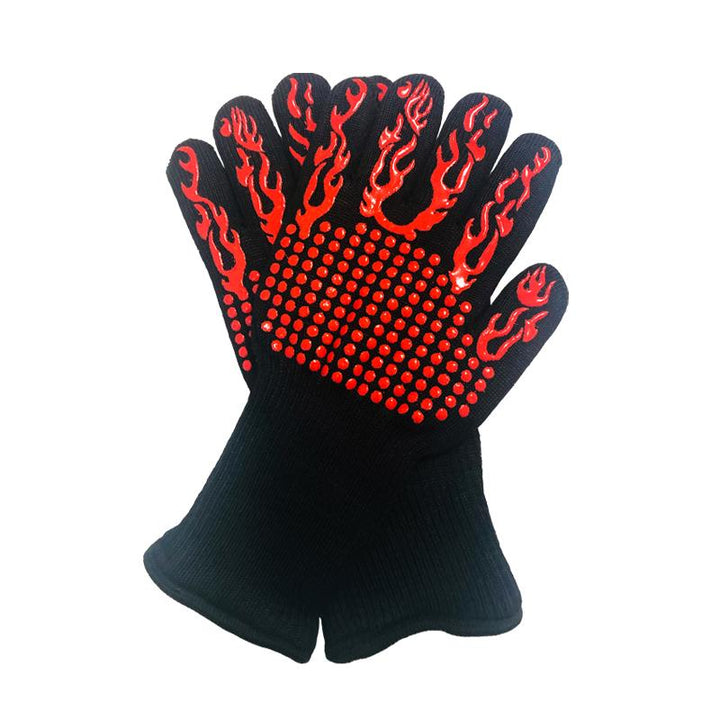 Bequee profesjonelle grillhansker varmeresistente hansker - 1 par | Luvikno