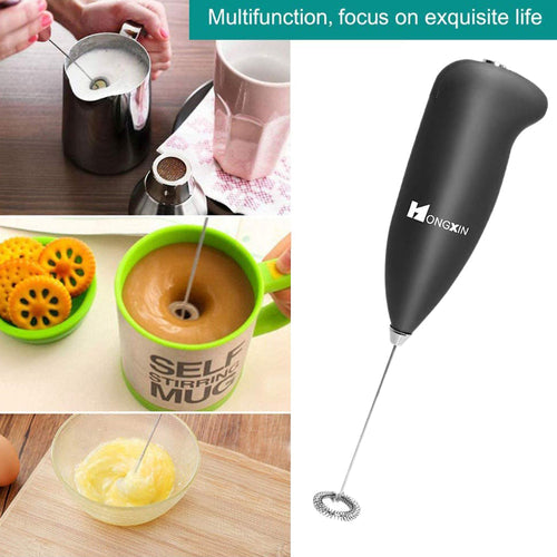 Mini batteridrevet kaffe- og eggvisper bollerheiser