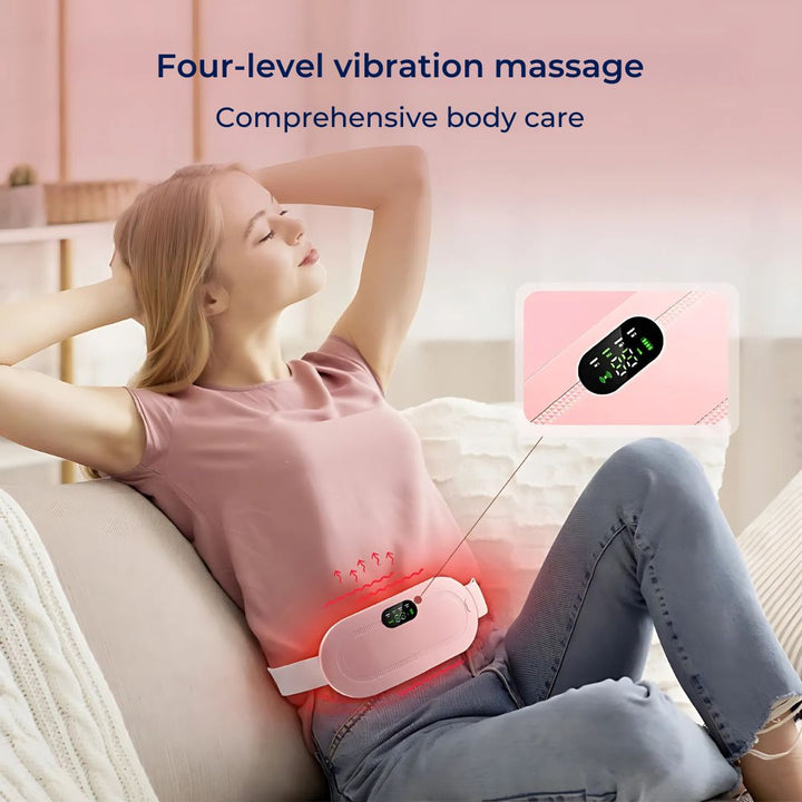 CalmFlow Varmepute for Menstruasjonskramper | Lindre Menstruasjonskramper - Beroligende Varme for Kramper - Musklene Avslapping - Stressreduksjon Luvikno