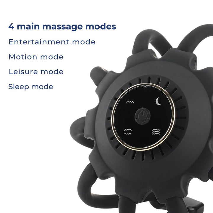 CalmFlow Smart Electric Octopus Hode Massager | Hodebunnsmassasje - Stresslettelse - Forbedret Søvn - Multi-retning Vibrasjons Hode Massager Luvikno