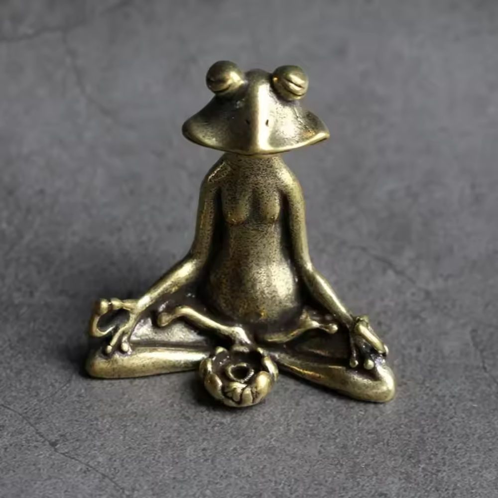 Meditasjon Frosk Figurin | Luvikno