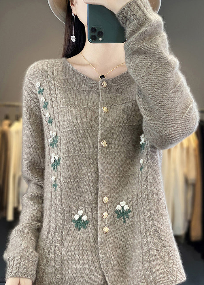 Luvik | Knapp Comfort Kashmir Jakker Genser O-Shirt Lang Ermer