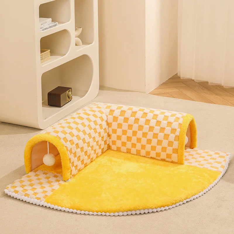 CozyCat Tunnel – Stilfullt lekeområde for katter Luvikno