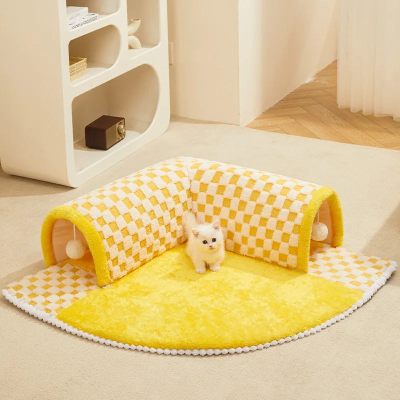 CozyCat Tunnel – Stilfullt lekeområde for katter Luvikno