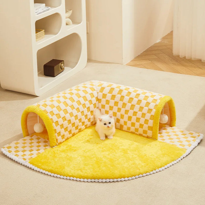 CozyCat Tunnel – Stilfullt lekeområde for katter Luvikno