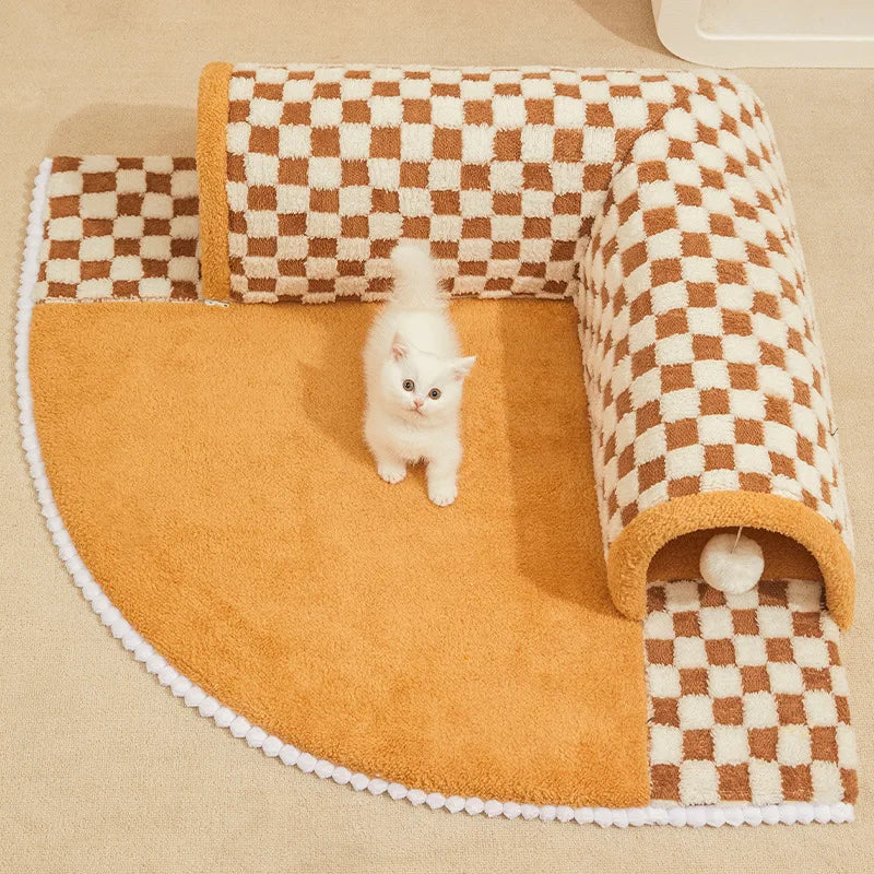 CozyCat Tunnel – Stilfullt lekeområde for katter Luvikno