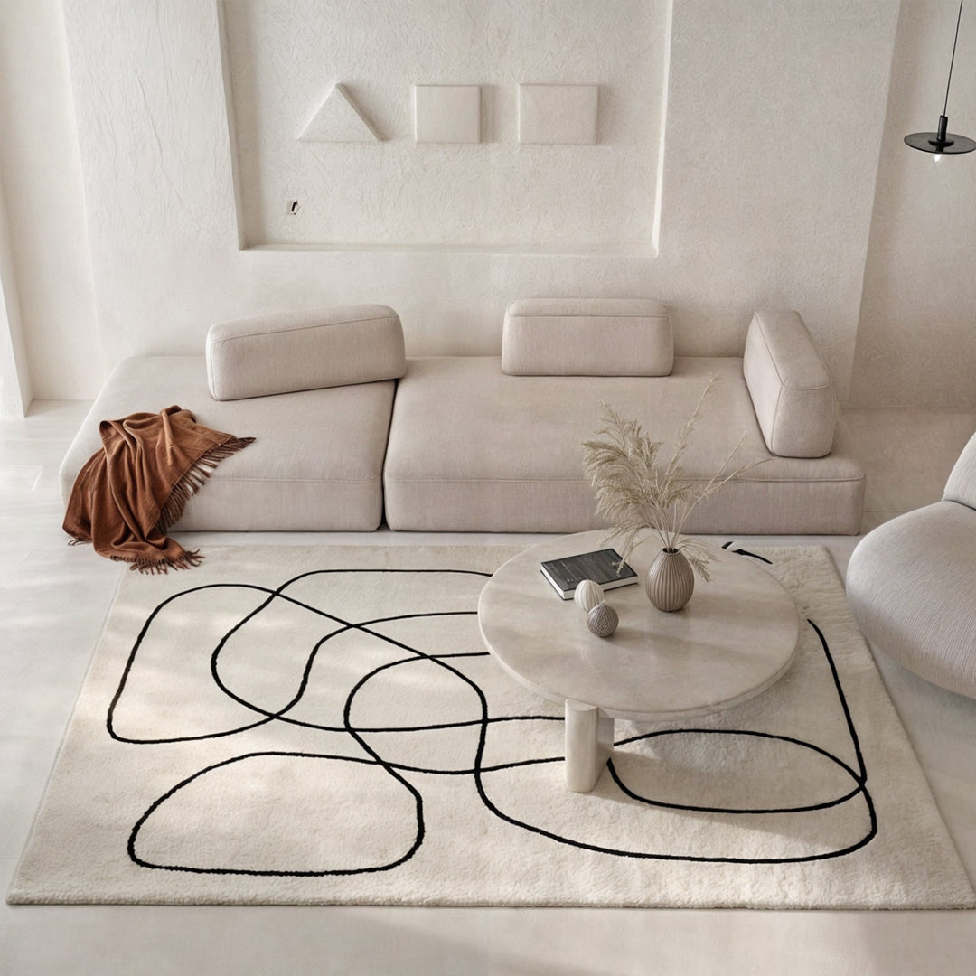 Abstract Veve – Luksuriøs Ull Område teppe med Design Luvikno