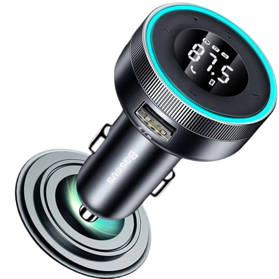 Høy kvalitet FM-sender, trådløs bil, Bluetooth 5.0, USB-lader, bil AUX-radio, MP3-spiller, musikk, handsfree-system Luvikno