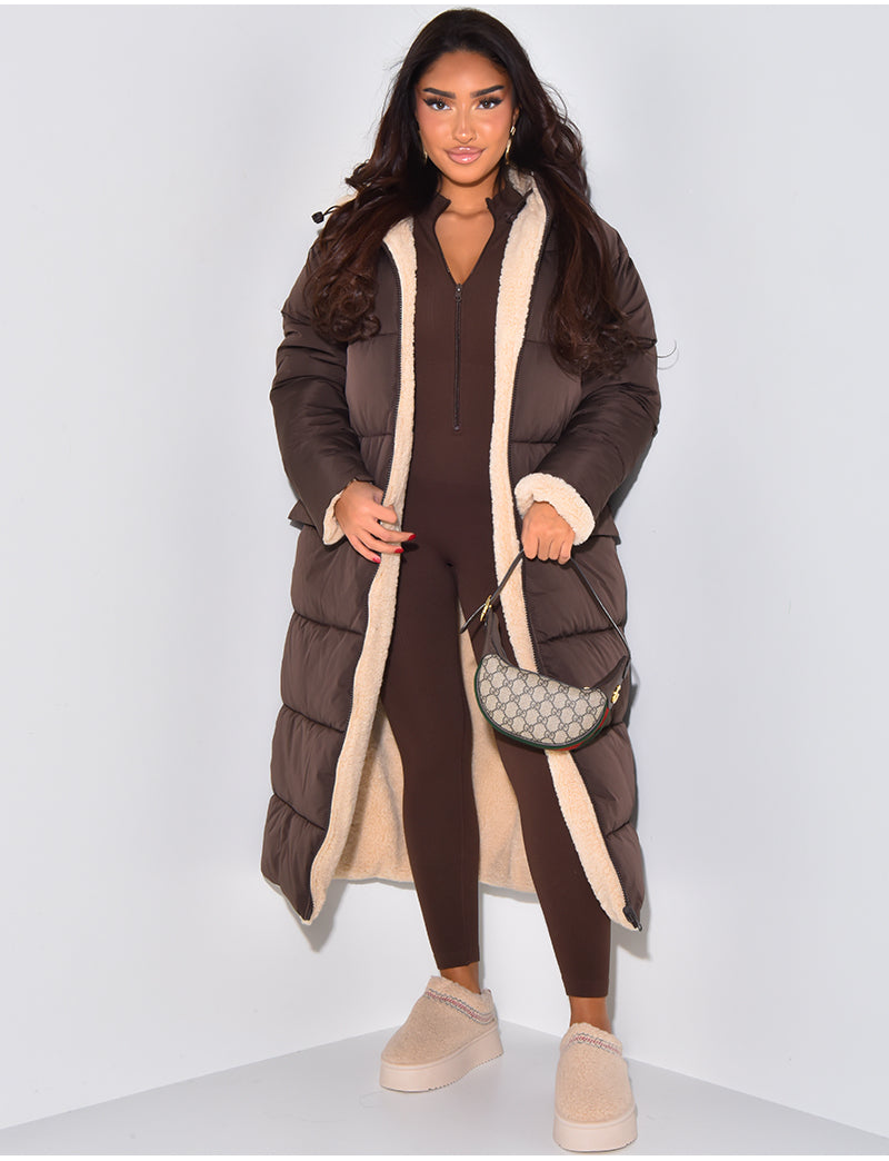 Luvik | Varm Foret Tal jakke til kvinner - Vendbar Fleece-jakke