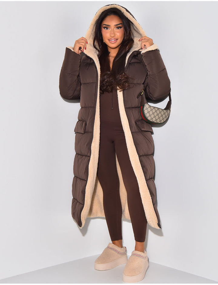 Luvik | Varm Foret Tal jakke til kvinner - Vendbar Fleece-jakke