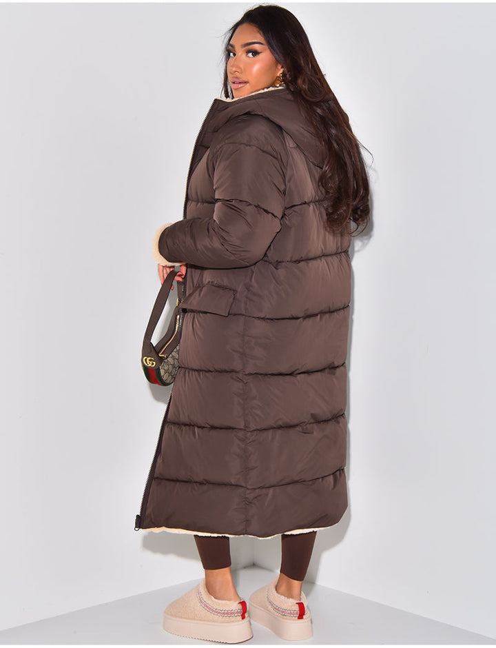 Luvik | Varm Foret Tal jakke til kvinner - Vendbar Fleece-jakke