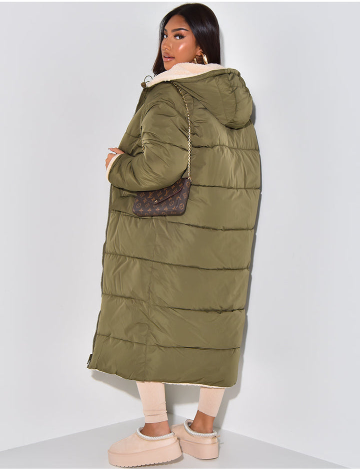 Luvik | Varm Foret Tal jakke til kvinner - Vendbar Fleece-jakke