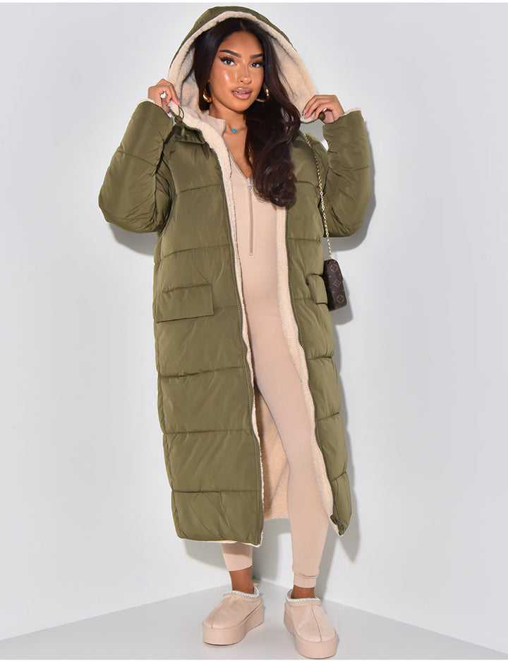 Luvik | Varm Foret Tal jakke til kvinner - Vendbar Fleece-jakke