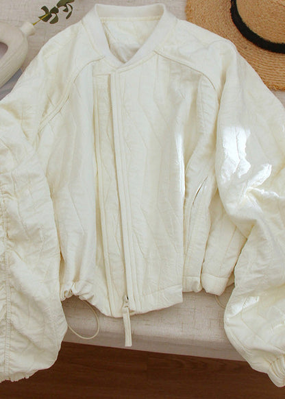 Luvik | Beige verkkarit vetoketjulla ja naruilla, joissa on lyhyet hihat