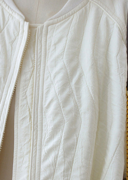 Luvik | Beige verkkarit vetoketjulla ja naruilla, joissa on lyhyet hihat