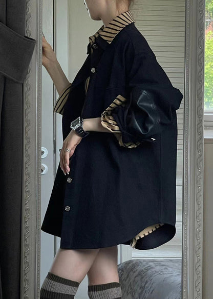 Luvik | Mustat takit ja raidalliset paidat kahden kappaleen setti