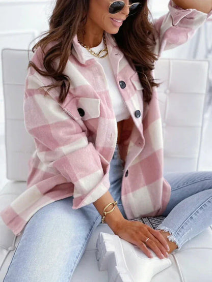 Luvik | Tyylikäs ruudullinen takki