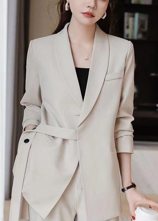 Luvik | Valkoiset epäsymmetrinen spandex-takit