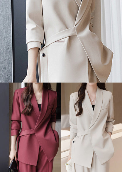 Luvik | Valkoiset epäsymmetrinen spandex-takit