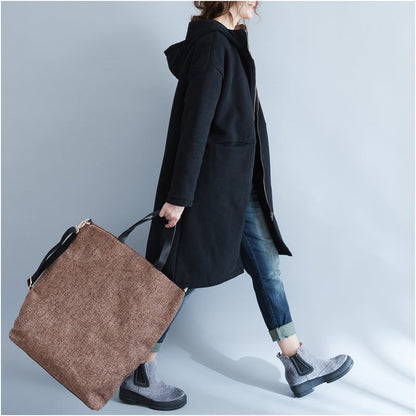 Luvik | mustat parkat naisille Luvik | hupparit & lämpimät kuvioidut takit overcoat