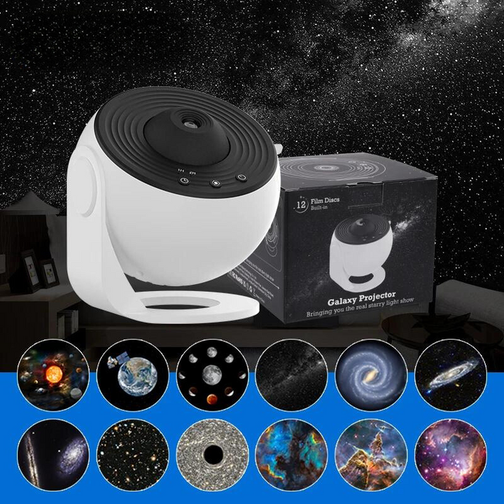 Luvikno | CelestialGlow 12-i-1 HD Stjerneprojektorlampe Med Rotasjon