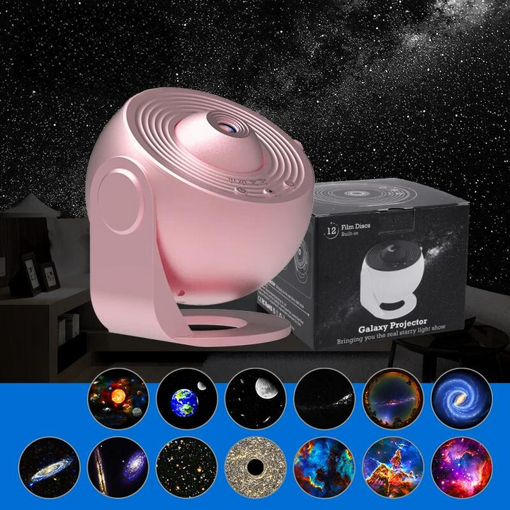 Luvikno | CelestialGlow 12-i-1 HD Stjerneprojektorlampe Med Rotasjon