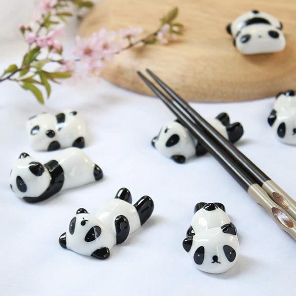 Keramisk Panda Malepensel Spisepinner Holder | Luvikno