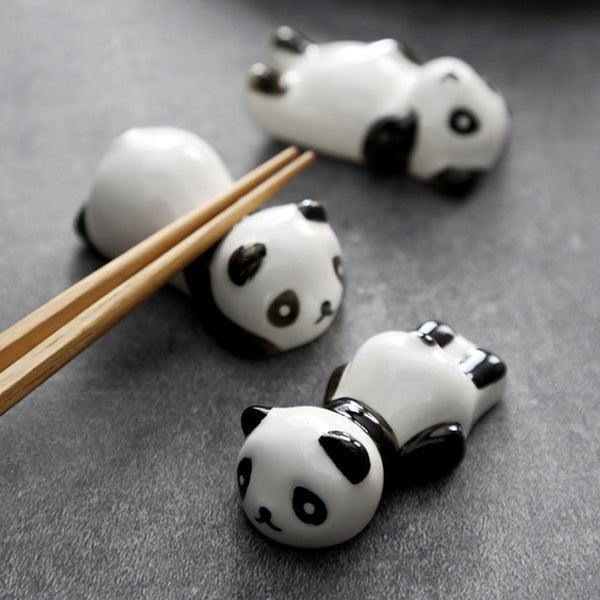Keramisk Panda Malepensel Spisepinner Holder | Luvikno