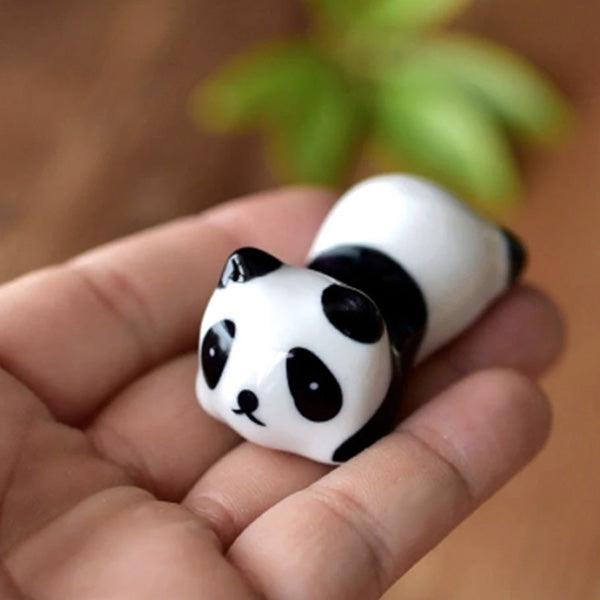 Keramisk Panda Malepensel Spisepinner Holder | Luvikno