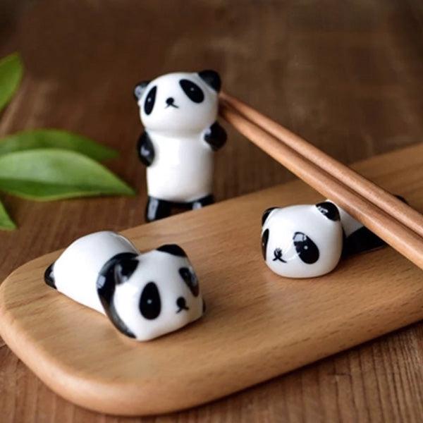Keramisk Panda Malepensel Spisepinner Holder | Luvikno
