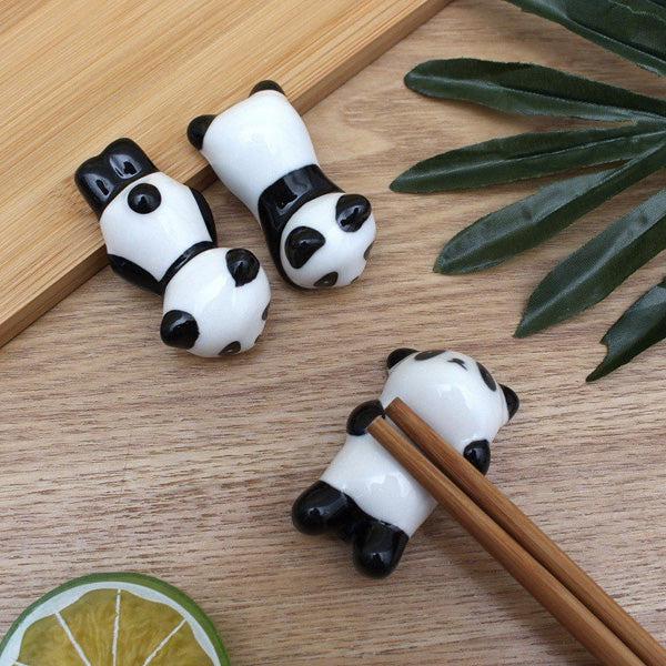 Keramisk Panda Malepensel Spisepinner Holder | Luvikno