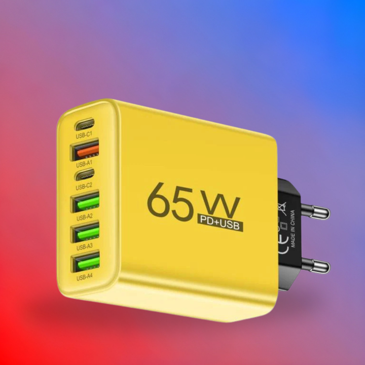 Lader 65W Multi Port USB C Adapter Kompakt Desktop Stasjon Luvikno