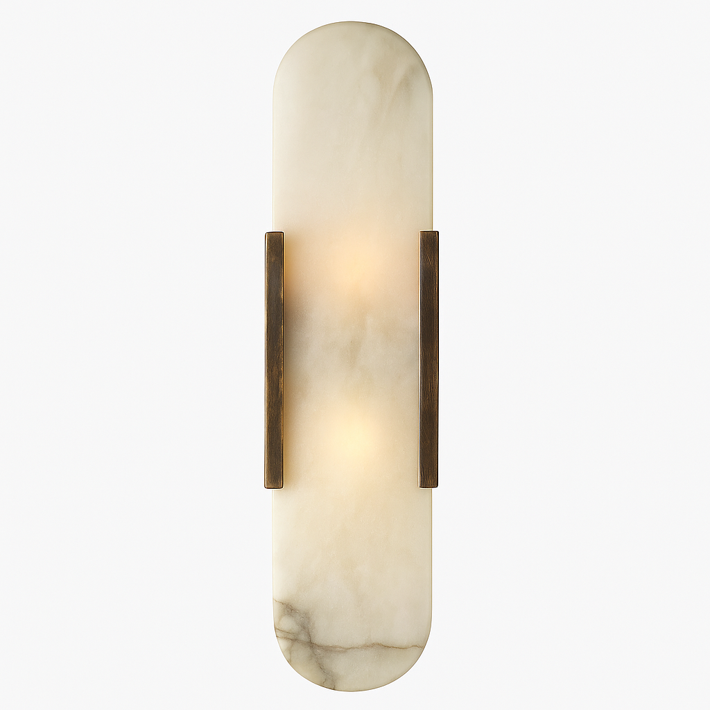 Moderne marmor vegglys - Elegant veggarmatur | Luvikno