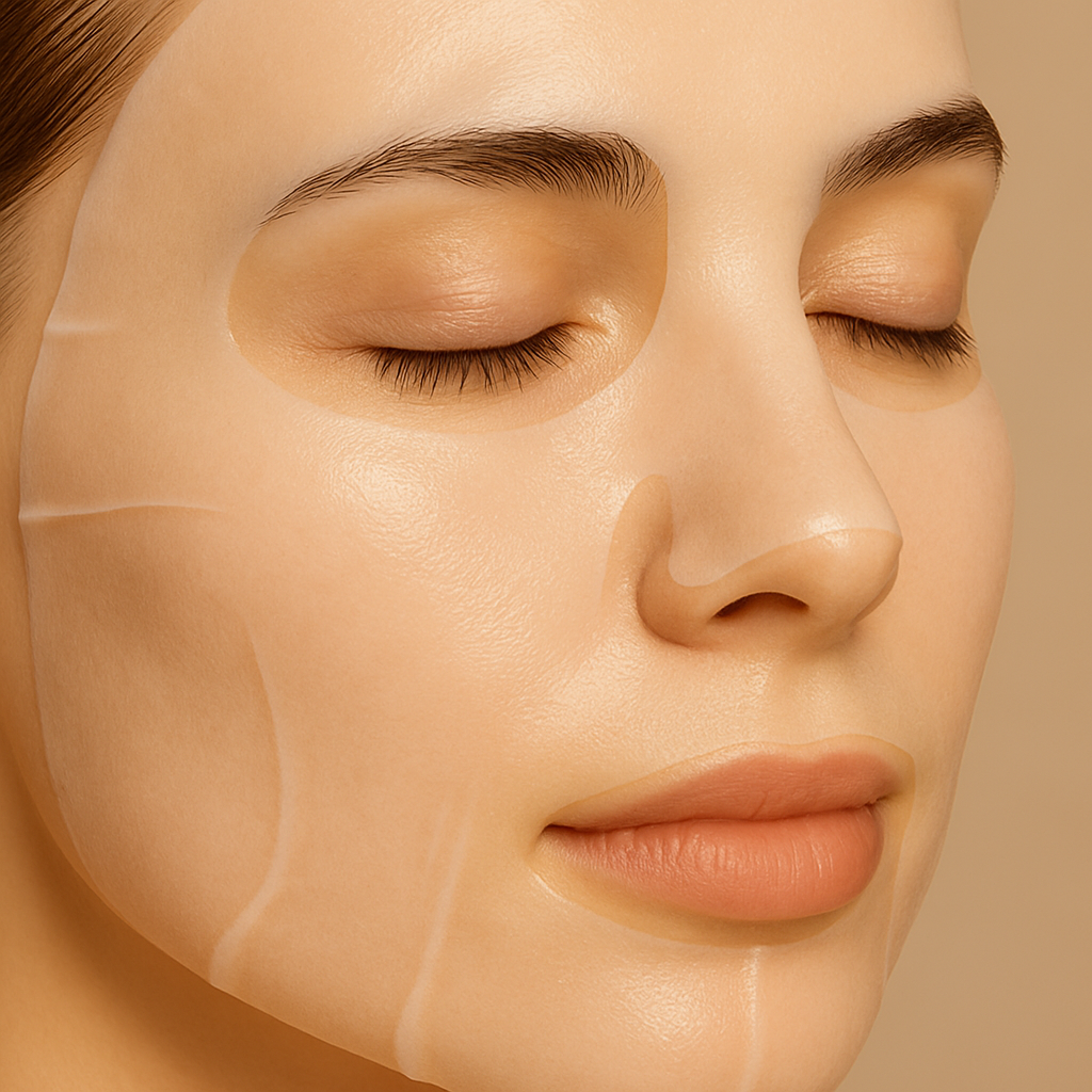GlowRevive | Kollagen Arkmaske – Hydrerende Nattbehandling – Hydrogel – Anti-Aldring Hudpleie Luvikno