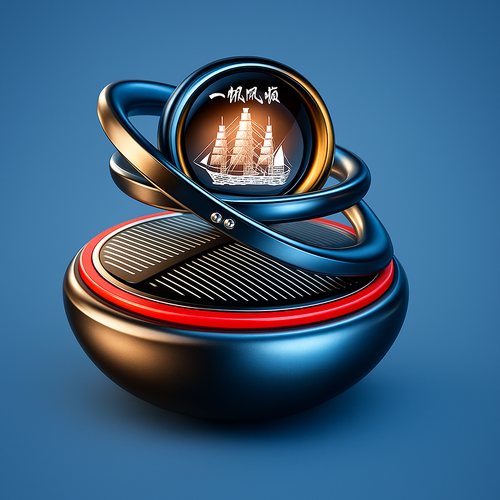 EcoFresh | Solarbil Luftfrisker – Lukt Eliminering – Kontinuerlig Duft – Stilfullt Dashborddesign – Ingen Batterier Nødvendig Luvikno