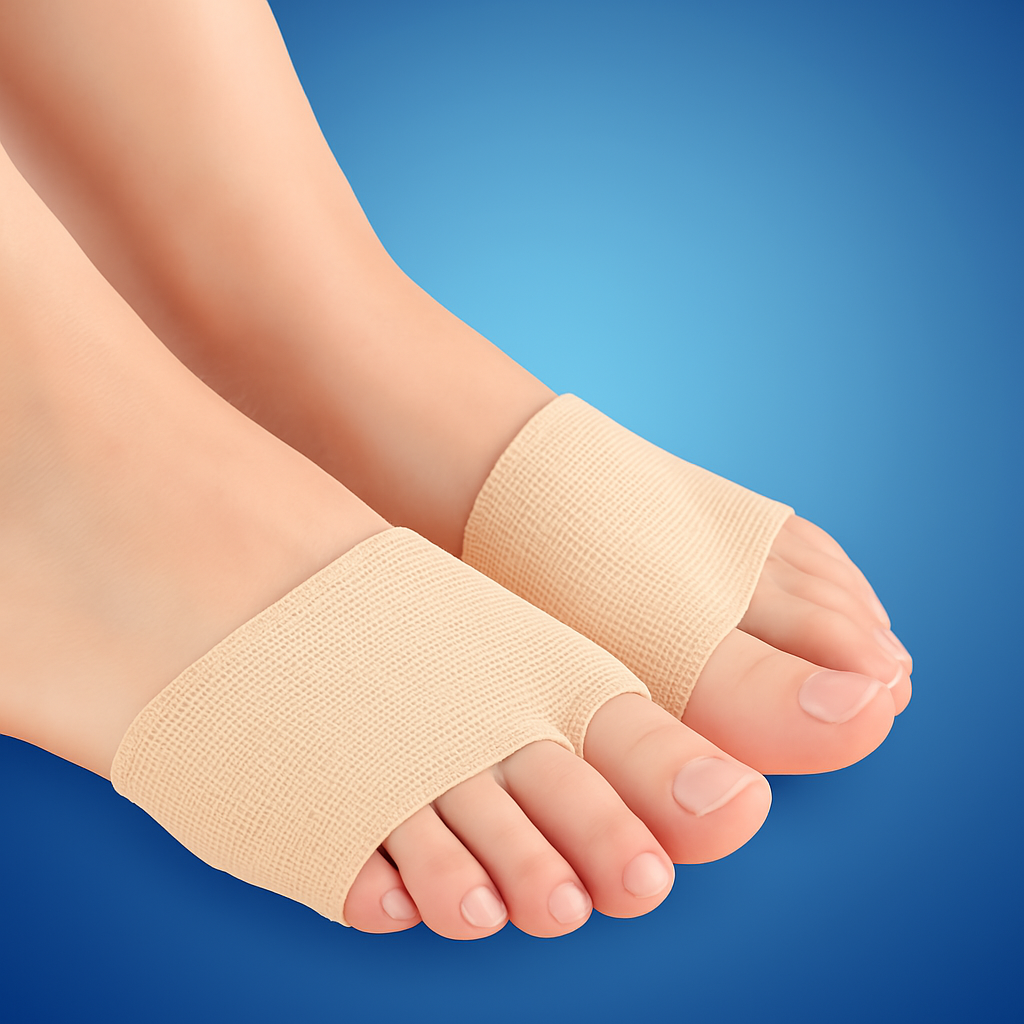 CushionFlex Fremre fotbeskyttelse | Silikon Gelpute - Absorberer støt på foten - Smertelindring - for Metatarsalgia - Daglig komfort Luvikno