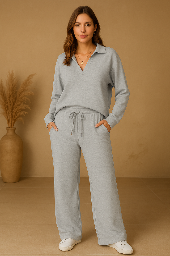 Luvik | Set Naiset Puuvilla Neule ja Housut